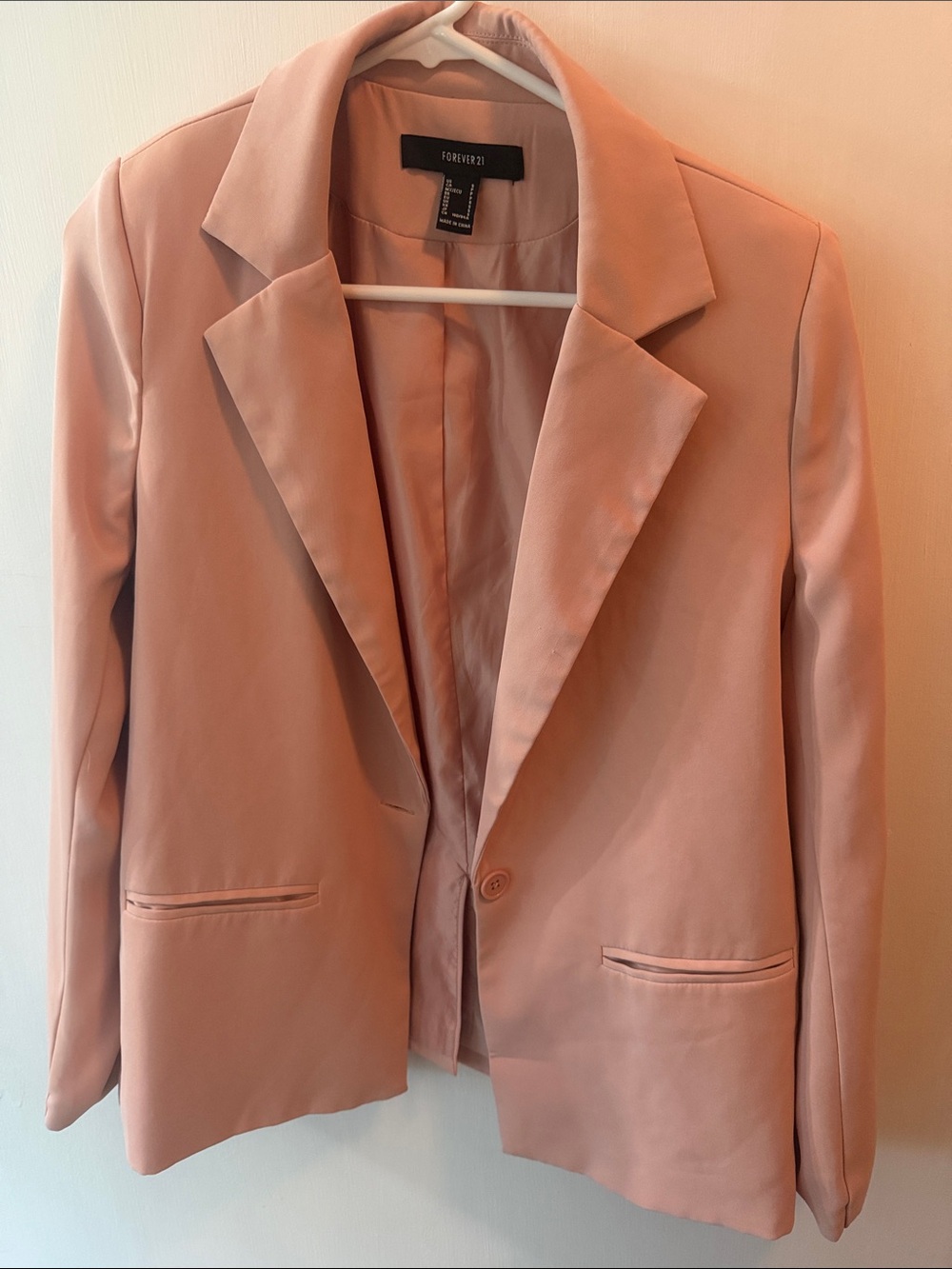 Forever 21 Dusty Rose Women's Single-Button Blazer